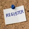 Sticker with register note